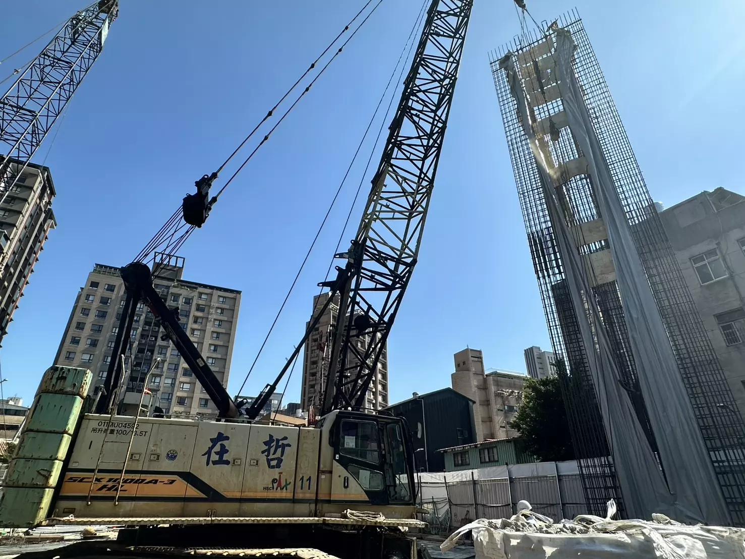 點悅｜連續壁鋼筋籠吊放